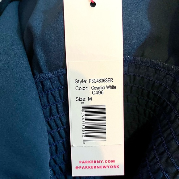 NWT M Parker Blue White Stripped Off Shoulder Dress!! - Picture 11 of 12